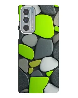 Чохол для Motorola Edge 20 з картинкою «Яскрава неонова галька»