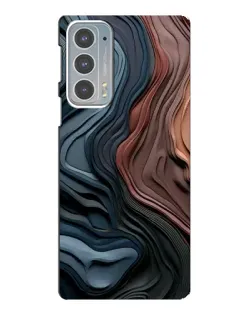Чохол для Motorola Edge 20 з картинкою «Кольорові хвилі каньйону»