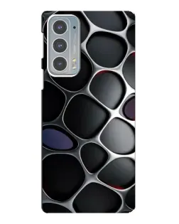 Чохол для Motorola Edge 20 з картинкою «Об'ємна темна решітка»