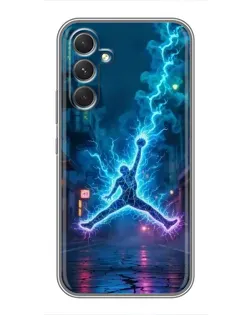 Чехол для Motorola Edge 30 Pro с картинкой «Jordan Gold Jumpman»
