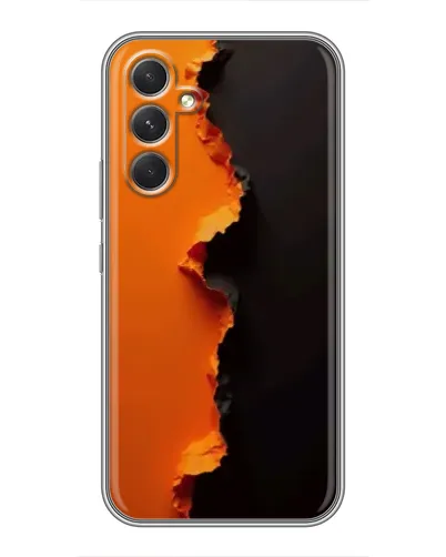 Чехол для Motorola Edge 30 Pro с картинкой «Оранжевый разлом» Чехол для Motorola Edge 30 Pro с картинкой «Оранжевый разлом»