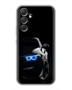 Чехол для Motorola Edge 30 с картинкой «BMW — ночной взгляд»