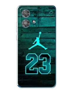 Чехол для Motorola Edge 40 Neo с картинкой «Jordan Cyan 23» Чехол для Motorola Edge 40 Neo с картинкой «Jordan Cyan 23»