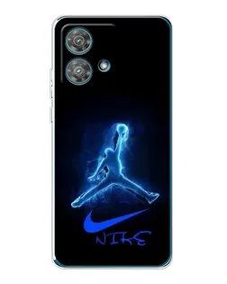 Чехол для Motorola Edge 40 Neo с картинкой «Jordan Neon Blue» Чехол для Motorola Edge 40 Neo с картинкой «Jordan Neon Blue»