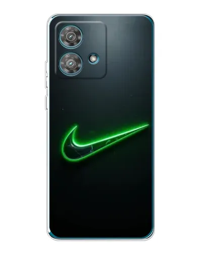 Чехол для Motorola Edge 40 Neo с картинкой «Неоновый контур Nike» Чехол для Motorola Edge 40 Neo с картинкой «Неоновый контур Nike»