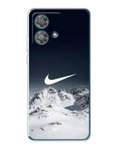 Чехол для Motorola Edge 40 Neo с картинкой «Nike — зимние горы» Чехол для Motorola Edge 40 Neo с картинкой «Nike — зимние горы»