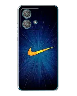 Чехол для Motorola Edge 40 Neo с картинкой «Синий пульс Nike»