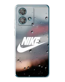 Чехол для Motorola Edge 40 Neo с картинкой «Nike в стиле ретро»