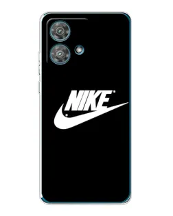 Чехол для Motorola Edge 40 Neo с картинкой «Мазки краски Nike»