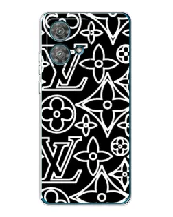 Чехол для Motorola Edge 40 Neo с картинкой «Черно-белый узор LV» Чехол для Motorola Edge 40 Neo с картинкой «Черно-белый узор LV»