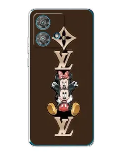 Чехол для Motorola Edge 40 Neo с картинкой «LV и Микки Маус» Чехол для Motorola Edge 40 Neo с картинкой «LV и Микки Маус»