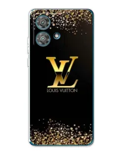 Чехол для Motorola Edge 40 Neo с картинкой «LV — золотые искры» Чехол для Motorola Edge 40 Neo с картинкой «LV — золотые искры»