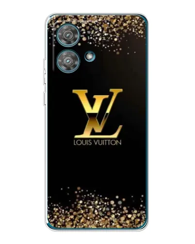 Чехол для Motorola Edge 40 Neo с картинкой «LV — золотые искры»