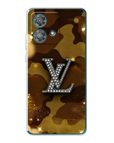 Чехол для Motorola Edge 40 Neo с картинкой «Камуфляжный Louis Vuitton»