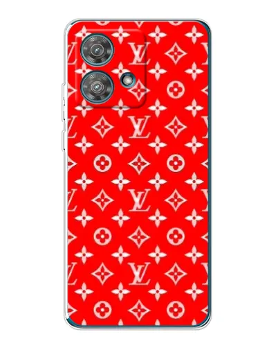 Чехол для Motorola Edge 40 Neo с картинкой «Яркий паттерн LV»