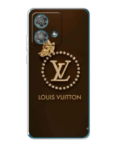 Чехол для Motorola Edge 40 Neo с картинкой «LV — золотая печать»
