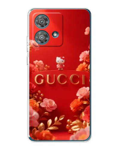 Чехол для Motorola Edge 40 Neo с картинкой «Gucci — золотой сад»
