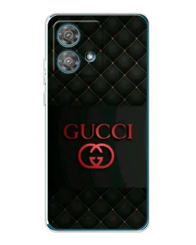 Чехол для Motorola Edge 40 Neo с картинкой «Gucci — стеганый черный»