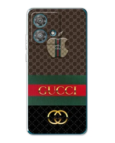 Чехол для Motorola Edge 40 Neo с картинкой «Gucci — брендированный десерт»