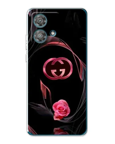 Чехол для Motorola Edge 40 Neo с картинкой «Gucci — неоновая роза»