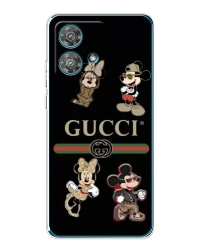 Чехол для Motorola Edge 40 Neo с картинкой «Gucci — герои Disney и монограмма» Чехол для Motorola Edge 40 Neo с картинкой «Gucci — герои Disney и монограмма»