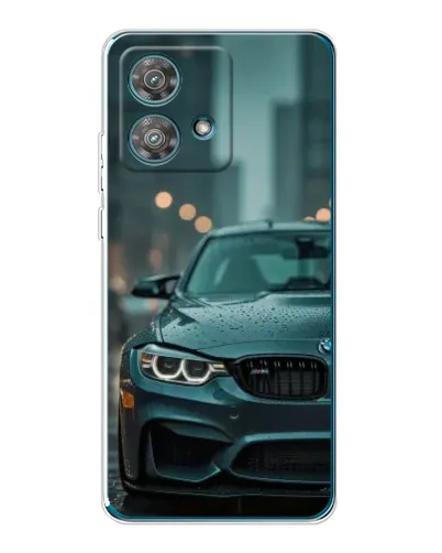Чехол для Motorola Edge 40 Neo с картинкой «BMW в огнях города» Чехол для Motorola Edge 40 Neo с картинкой «BMW в огнях города»