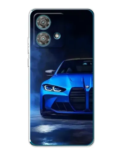 Чехол для Motorola Edge 40 Neo с картинкой «Голубая BMW M4» Чехол для Motorola Edge 40 Neo с картинкой «Голубая BMW M4»