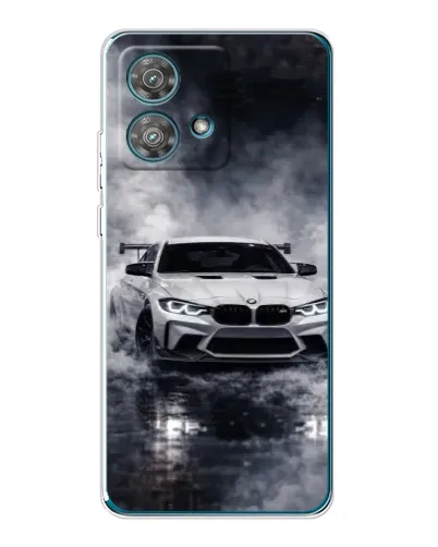 Чехол для Motorola Edge 40 Neo с картинкой «BMW сквозь туман» Чехол для Motorola Edge 40 Neo с картинкой «BMW сквозь туман»