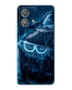 Чехол для Motorola Edge 40 Neo с картинкой «BMW под дождем»