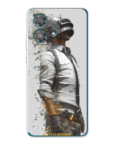 Чехол для Motorola Edge 40 Neo с картинкой «PUBG — боец в пыли» Чехол для Motorola Edge 40 Neo с картинкой «PUBG — боец в пыли»