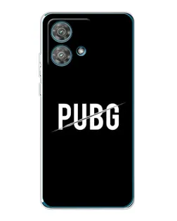 Чехол для Motorola Edge 40 Neo с картинкой «PUBG — белый логотип»