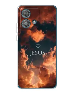 Чехол для Motorola Edge 40 Neo с картинкой «Сияние Имени Jesus»