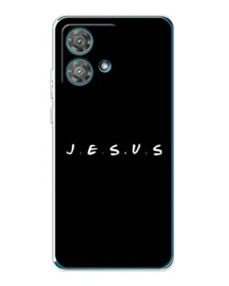 Чехол для Motorola Edge 40 Neo с картинкой «Точки веры J.E.S.U.S.»