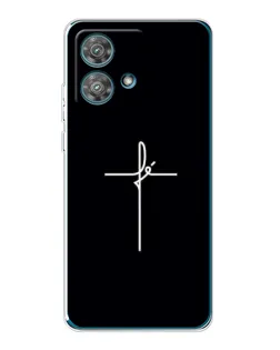 Чехол для Motorola Edge 40 Neo с картинкой «Тонкий крест» Чехол для Motorola Edge 40 Neo с картинкой «Тонкий крест»