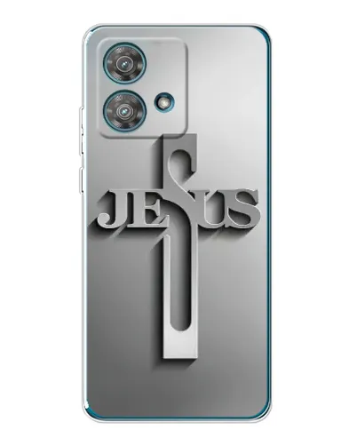 Чехол для Motorola Edge 40 Neo с картинкой «Металлический крест Jesus» Чехол для Motorola Edge 40 Neo с картинкой «Металлический крест Jesus»