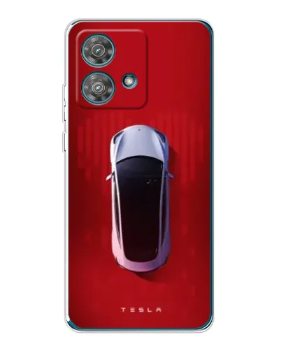 Чехол для Motorola Edge 40 Neo с картинкой «Tesla Top View» Чехол для Motorola Edge 40 Neo с картинкой «Tesla Top View»