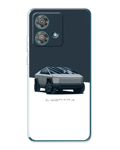 Чехол для Motorola Edge 40 Neo с картинкой «Серебристый Cybertruck Tesla» Чехол для Motorola Edge 40 Neo с картинкой «Серебристый Cybertruck Tesla»