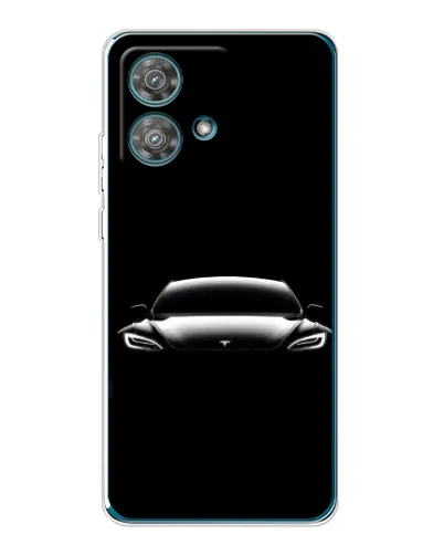 Чехол для Motorola Edge 40 Neo с картинкой «Фары Tesla Night» Чехол для Motorola Edge 40 Neo с картинкой «Фары Tesla Night»