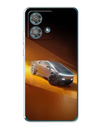 Чехол для Motorola Edge 40 Neo с картинкой «Cybertruck в пустыне» Чехол для Motorola Edge 40 Neo с картинкой «Cybertruck в пустыне»
