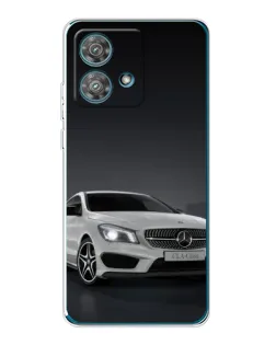 Чехол для Motorola Edge 40 Neo с картинкой «Mercedes AMG GT Silver»