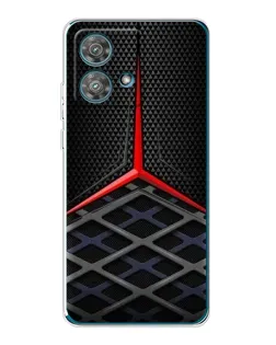Чехол для Motorola Edge 40 Neo с картинкой «Mercedes Carbon Grid»