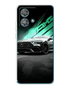 Чехол для Motorola Edge 40 Neo с картинкой «Темный Mercedes AMG»