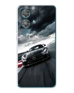 Чехол для Motorola Edge 40 Neo с картинкой «Гоночный Mercedes AMG»
