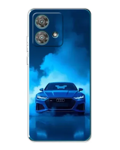 Чехол для Motorola Edge 40 Neo с картинкой «Audi — голубая энергия» Чехол для Motorola Edge 40 Neo с картинкой «Audi — голубая энергия»