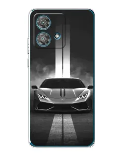 Чехол для Motorola Edge 40 Neo с картинкой «Lamborghini симметрия дорог»