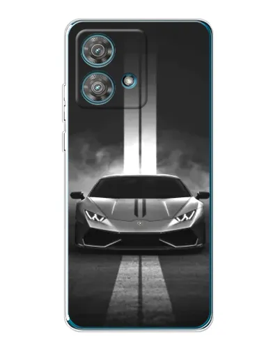 Чехол для Motorola Edge 40 Neo с картинкой «Lamborghini симметрия дорог»