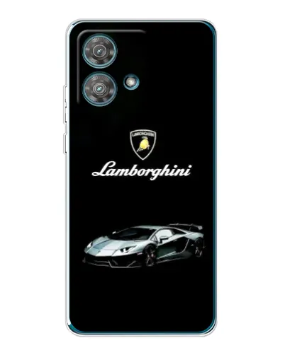 Чехол для Motorola Edge 40 Neo с картинкой «Логотип Lamborghini классика»