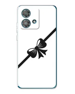 Чехол для Motorola Edge 40 Neo с картинкой «Диагональный бант»