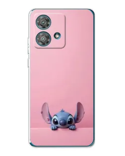 Чехол для Motorola Edge 40 Neo с картинкой «Stitch выглядывает»