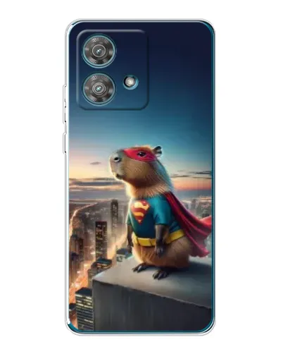 Чехол для Motorola Edge 40 Neo с картинкой «Капи-мен супергерой» Чехол для Motorola Edge 40 Neo с картинкой «Капи-мен супергерой»